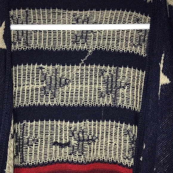 Patriotic Flag Themed sweater vest/tunic size S - Picture 4 of 10